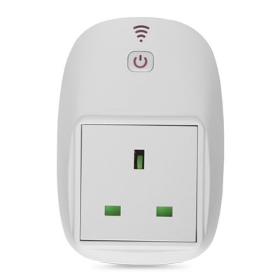 Smart UK Socket Enclosure White Wifi Smart Plug Power Socket With App Wireless Remote Control Wall Plug For Home Automation