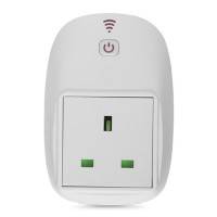 Smart UK Socket Enclosure White Wifi Smart Plug Power Socket With App Wireless Remote Control Wall Plug For Home Automation